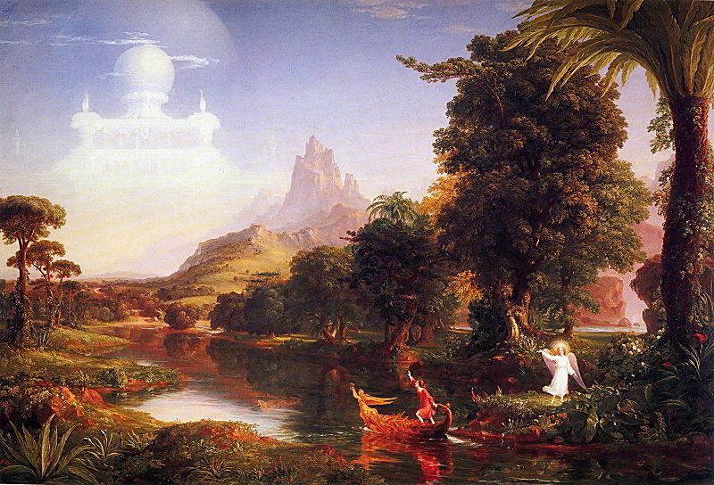 Thomas Cole The Voyage of Life Youth Norge oil painting art